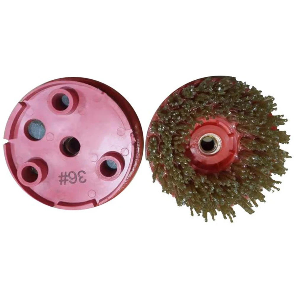 4 Inch 110MM Circular Round Diamond Brush Grinding Abrasive Polishing Brush For Marble Granite Stone Klindex Refurbished Machine