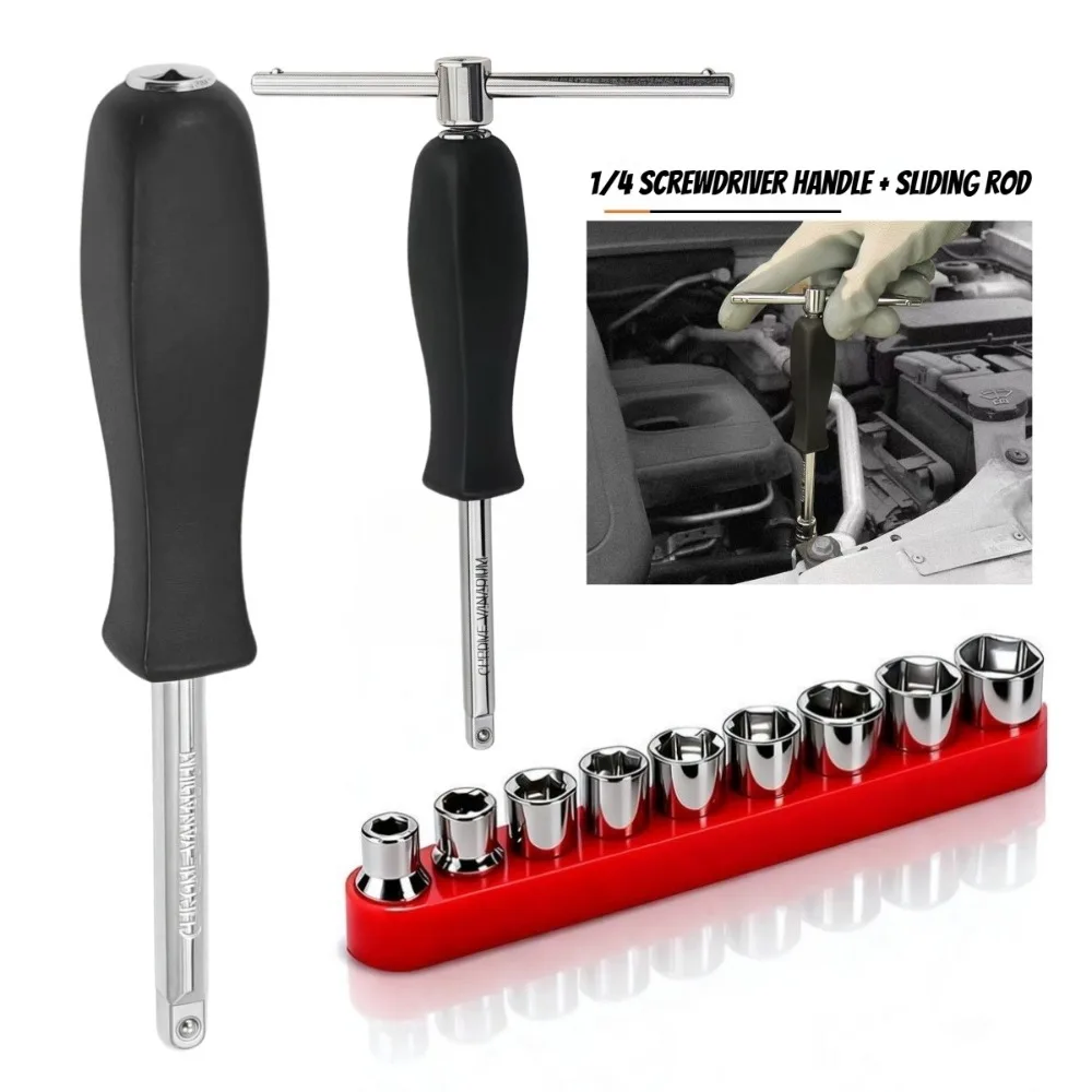 5-13mm 1/4 Steckschlüssel Set Motorrad Fahrrad Reparatur Werkzeug Hardware Auto Boot Auto Reparatur Werkzeuge Fahrrad Multitool fahrrad Werkzeug Set – Detail 1