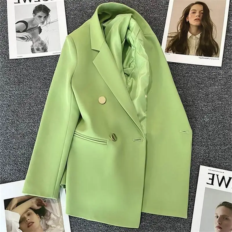

Women's Casual Jaet Coat Small Suit 7 Colors Knot Thiened Long Sve Straight Cut Chinese Made Autumn Wear