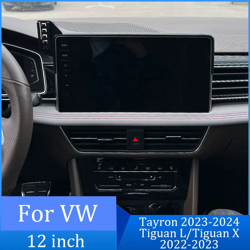 For VW Tayron Tiguan L X 2022-2024 Car Holder Mobile Phone Wireless Charger Screen 12 Inch Fixed Mobile Phone Holder Base