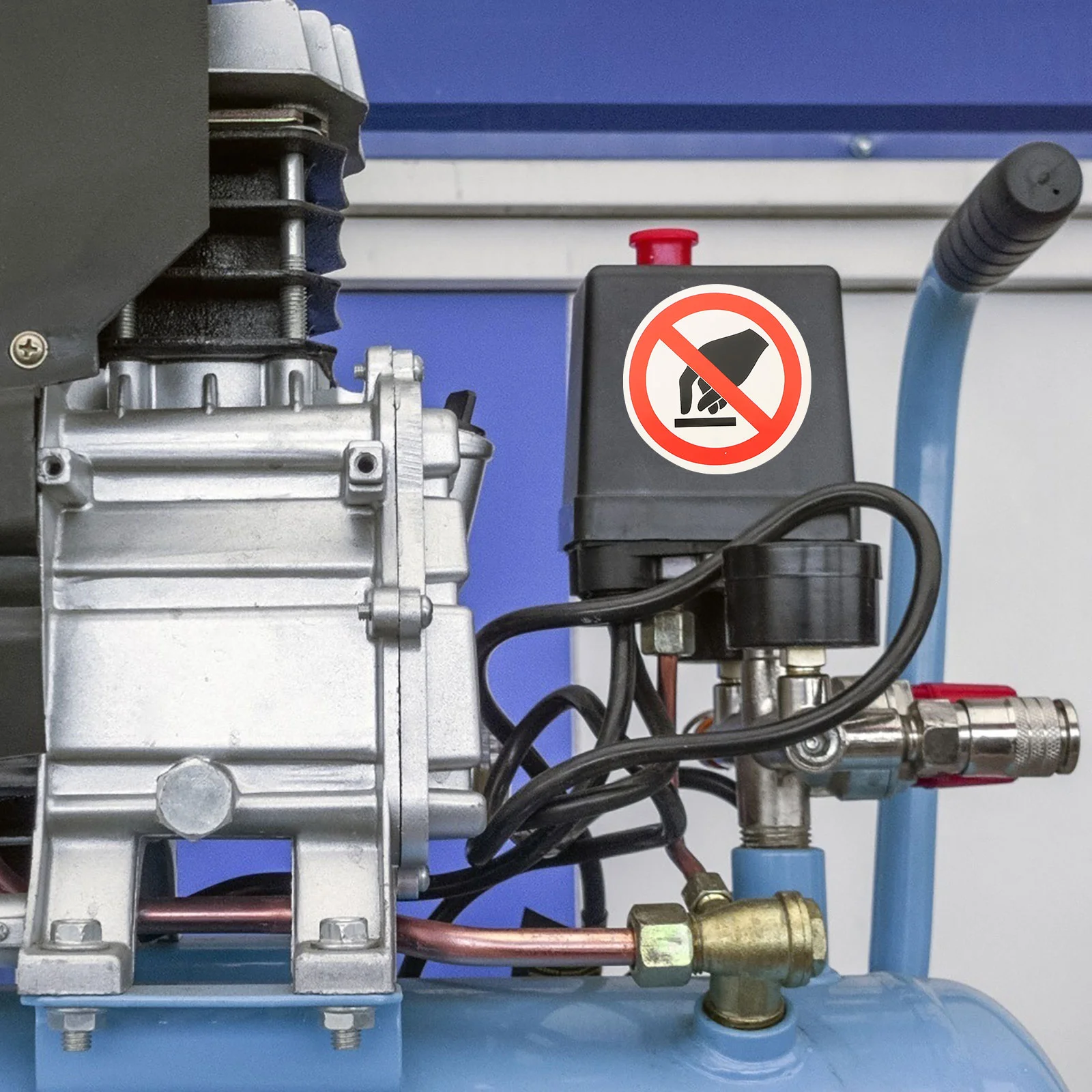 3 Pcs Sticker No Touch Sign Stickers Warning Safety Machine Caution Round Do Not Touching Use Peel