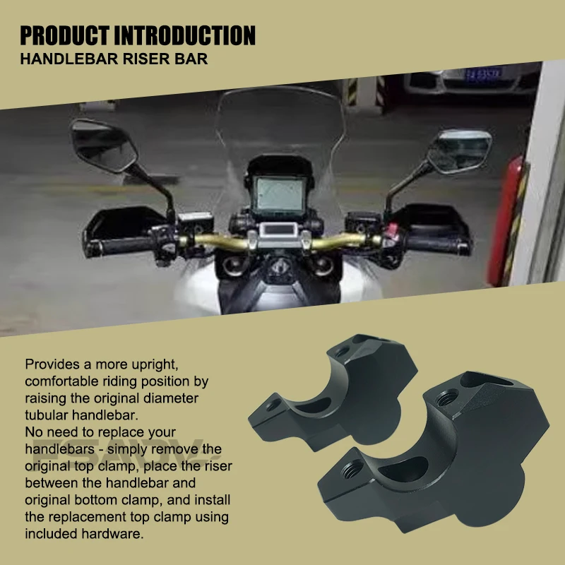 Handlebar Riser Heightening Clamp Mount Fit For Honda XADV750 XADV X-ADV 750 ADV 160 150 350 ADV160 ADV150 ADV350 Motorcycle