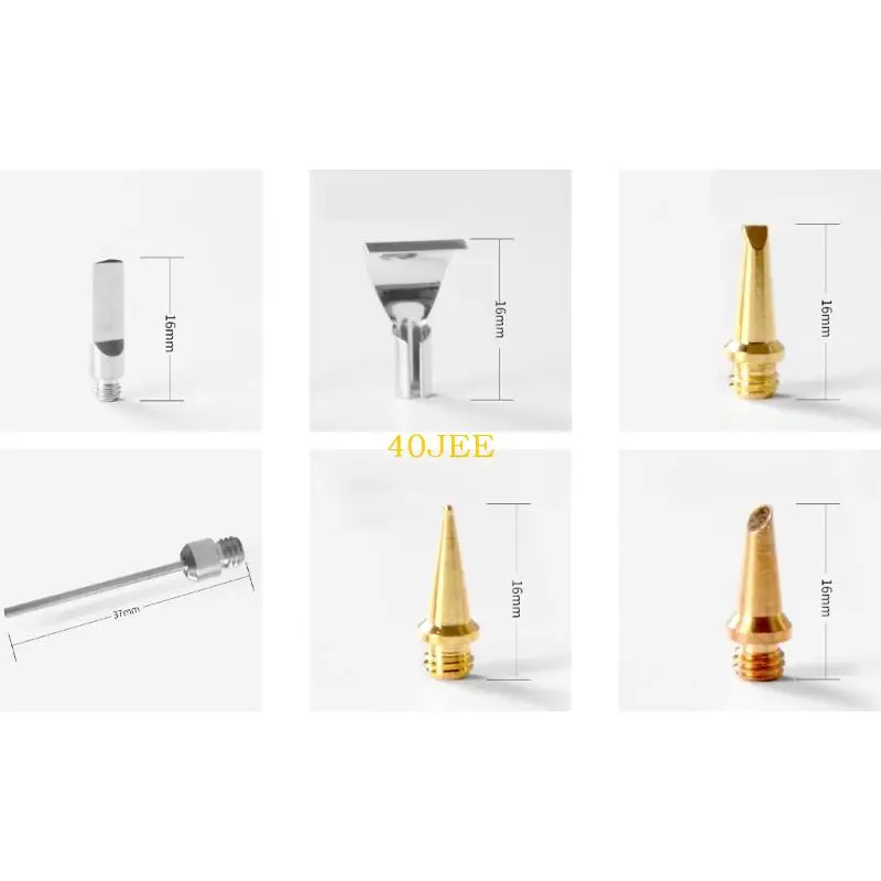 40JE Multiple Purpose Metal Tip Accessories Pack Soldering bijlage TEMPERATUURNEER VOOR GASVERDIENING SLODERING TROG.