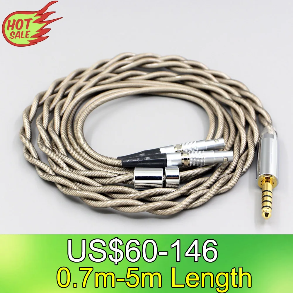 

LN007839 Type6 756 core 7n Litz OCC Silver Plated Earphone Cable For Ultrasone Veritas Jubilee 25E 15 Edition ED 8EX ED15 2 core