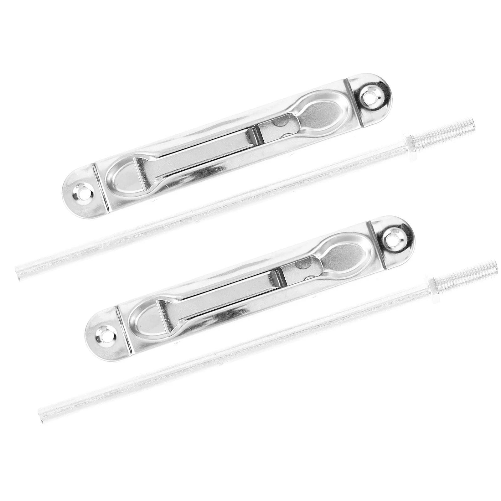 

2Sets Fire Door Bolts Stainless Steel Concealed Heavy Duty Door Latch Locks for Security Use Security Locks Set