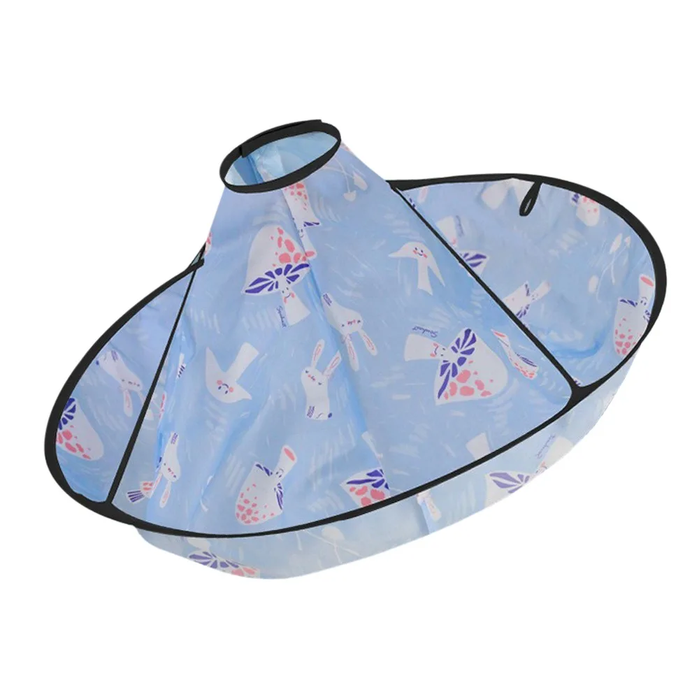 Colorful Kids Hair Cutting Cape Foldable Cloak Umbrella Hairdresser Apron Reusable Waterproof Hair Cutting Tools