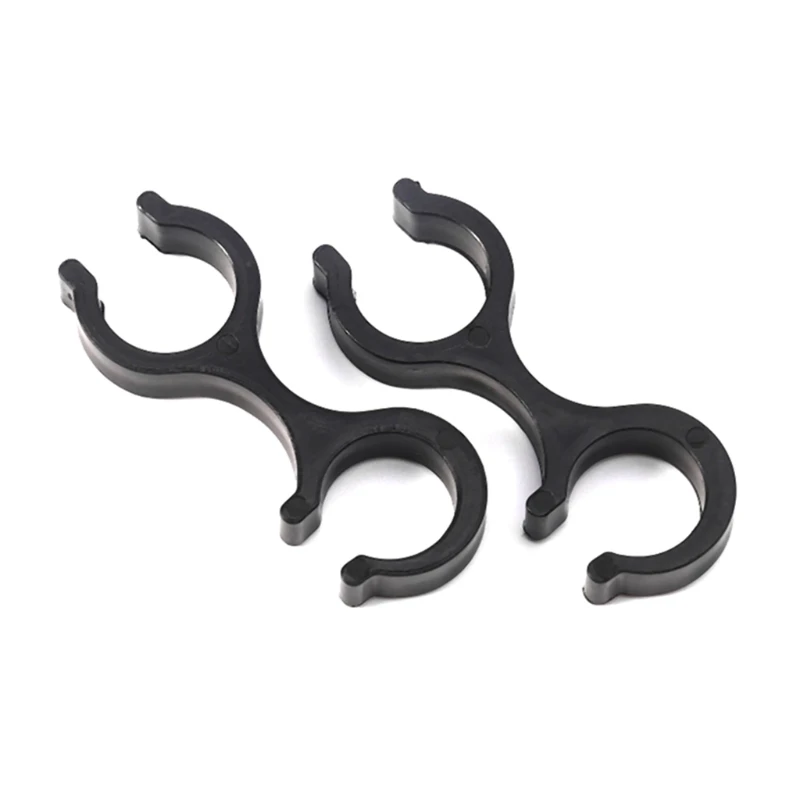 Y1UC 2 Buah Klip Mendaki Berbentuk 8, Klem Trekking Konektor Gesper Batang Ganda