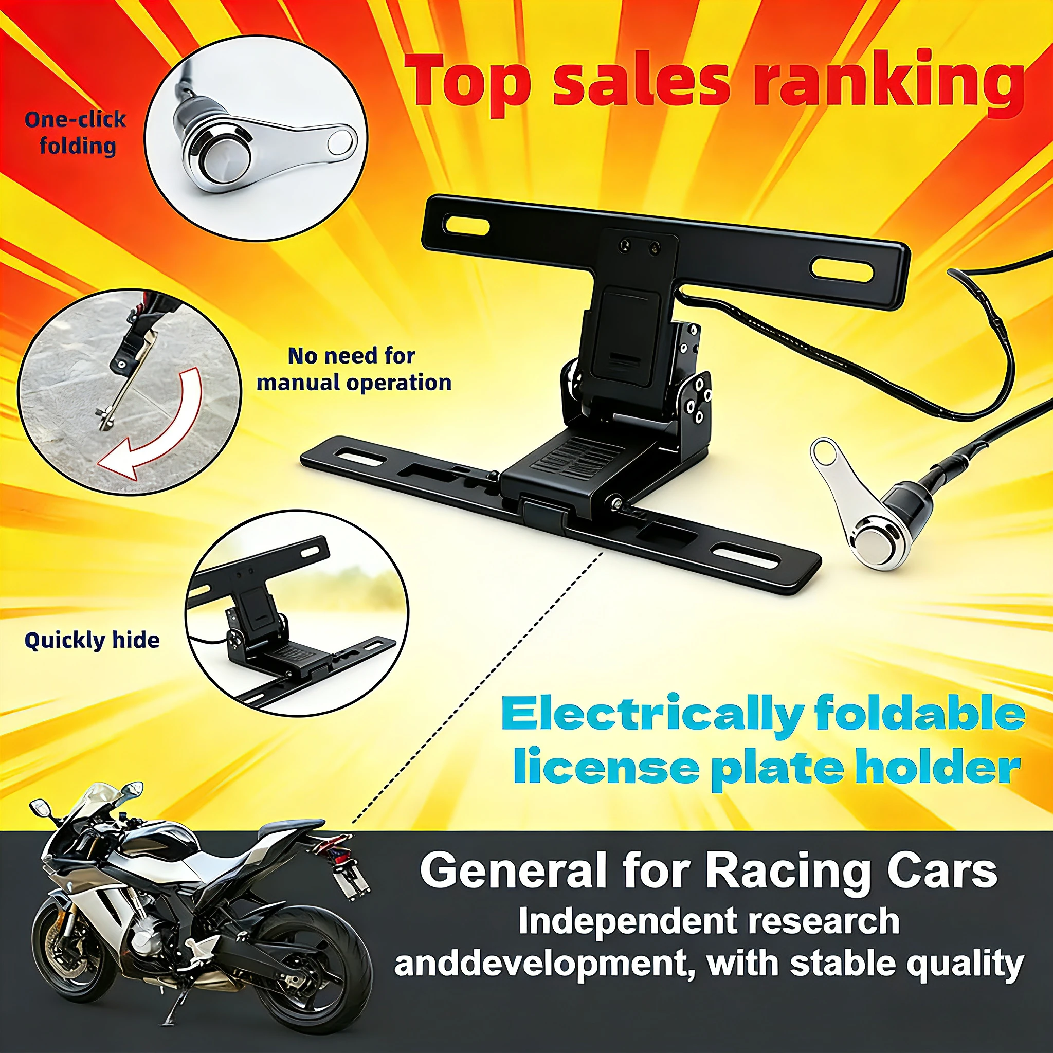 

Прочный кнопочный переключатель для поворота номерного знака — идеальное решение для мотоциклов Kawasaki Ninja 400/650 серии ZX.