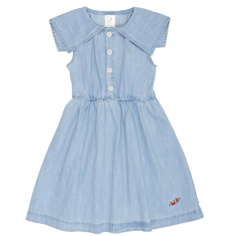 Spring and Autumn Children's Cowboy Collection Set WYN Boys' Cowboy Shirt Girls' Jeans Dress and Pants Kid Jeans