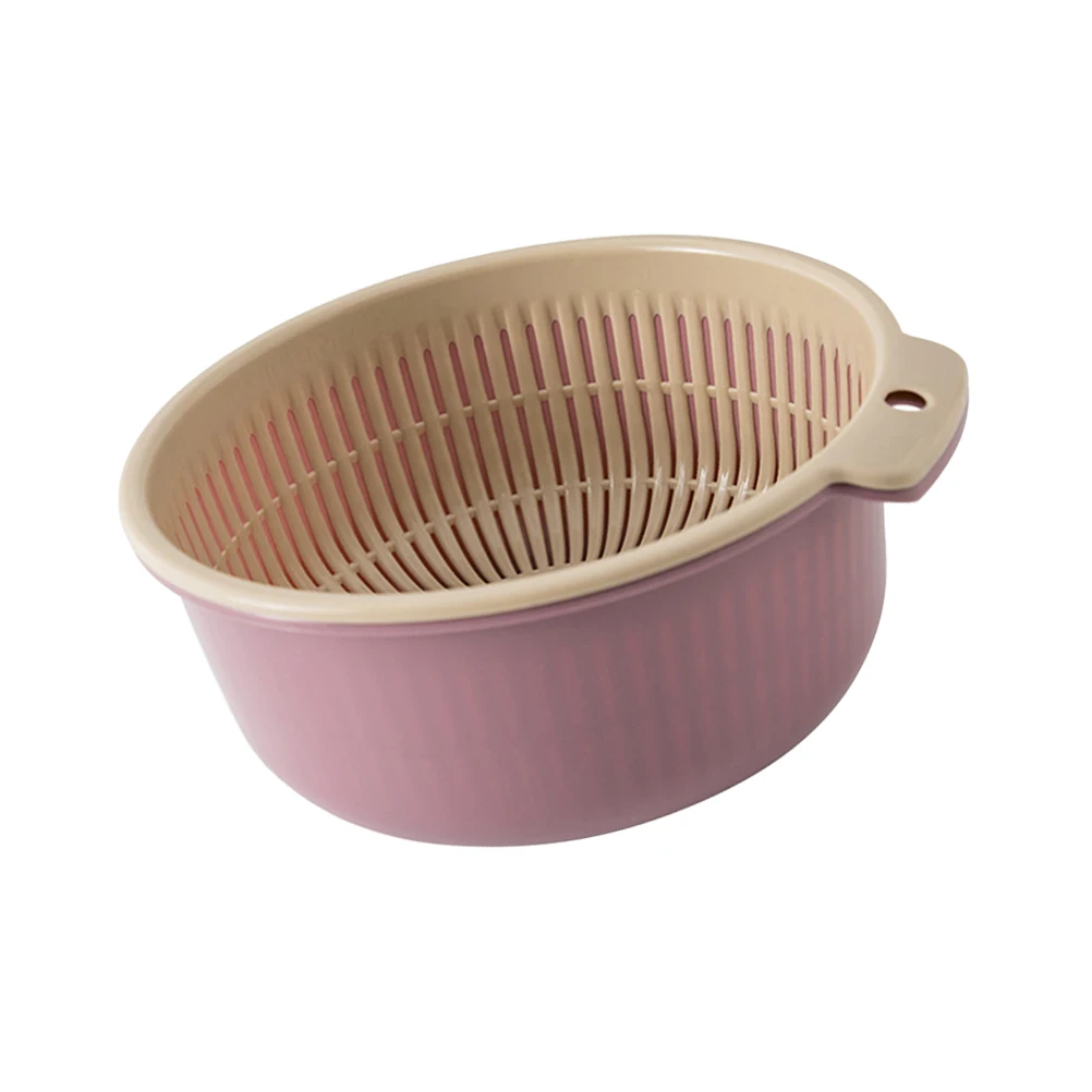 

Kitchen Plastic Drain Basket Strainer Colander Veggie Washing Bowl Lightweight Premium Material Storage Solution Fruit
