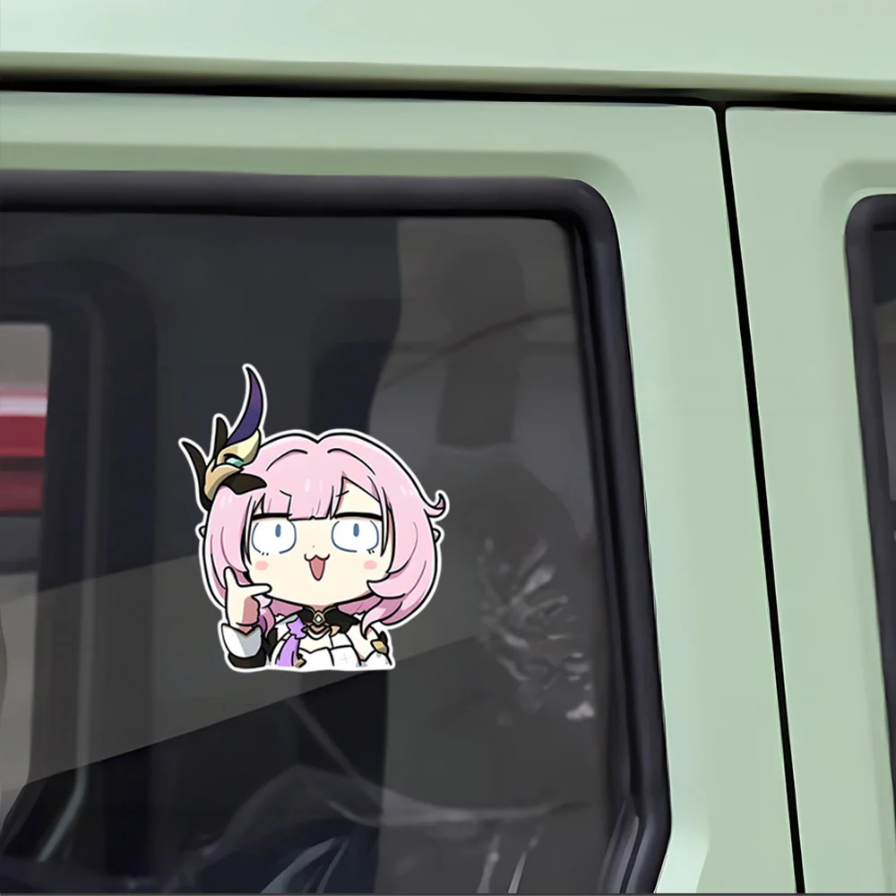 Elysia Cartoon Graphic Personalize Decal,Honkai Impact 3 High Quality Waterproof Sticker For JDM Car Truck Auto Exterior Decorat