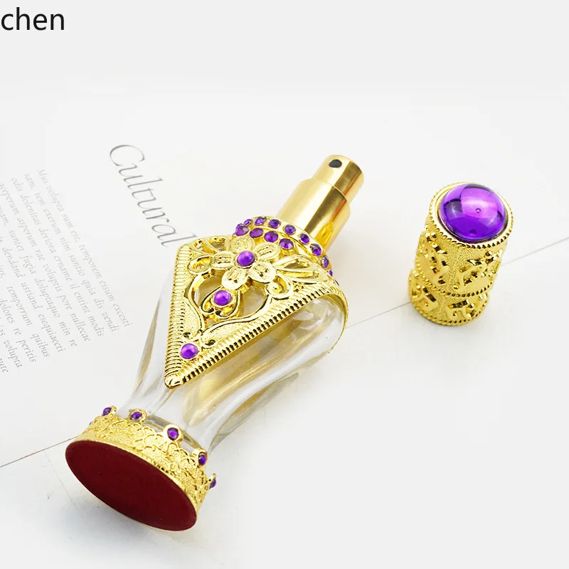 YFY  middle eastern dubai southeast asian style screw-top essential oil perfume glass atomizer empty bottle spray bottle