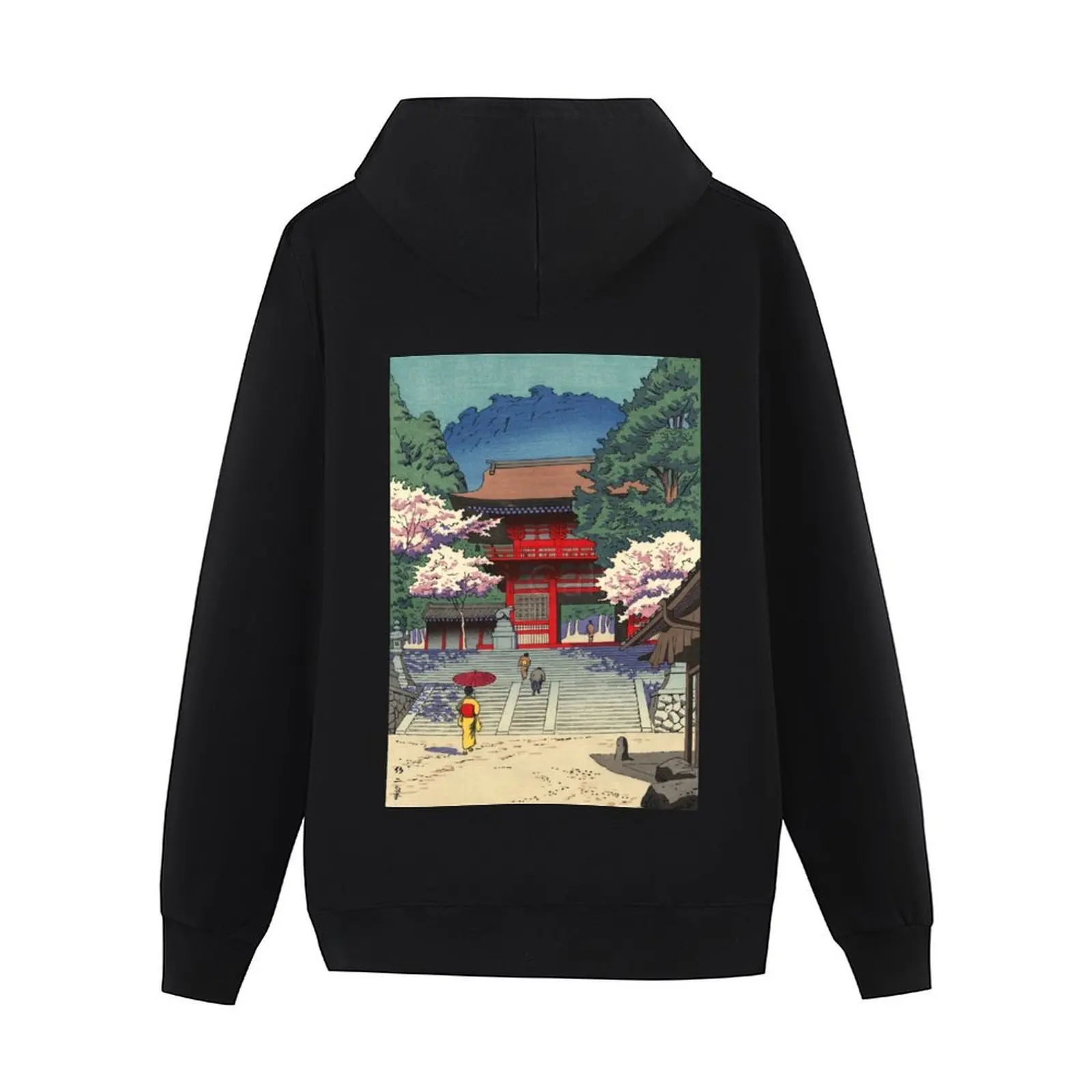 Spring at Kurama Temple Asano Takeji Shin Hanga Hoodie korean style clothes autumn graphic t shirts men hoodie streetwear