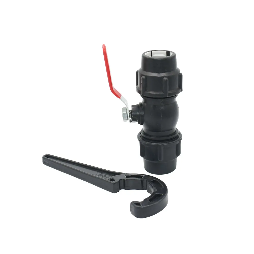 

20/25/32/40/50mm Pe Tube Ball Valve Quick Connector Garden Tap Water Coupler With Female Thread 1/2 3/4 1 1.2 1.5 Inch 1pcs