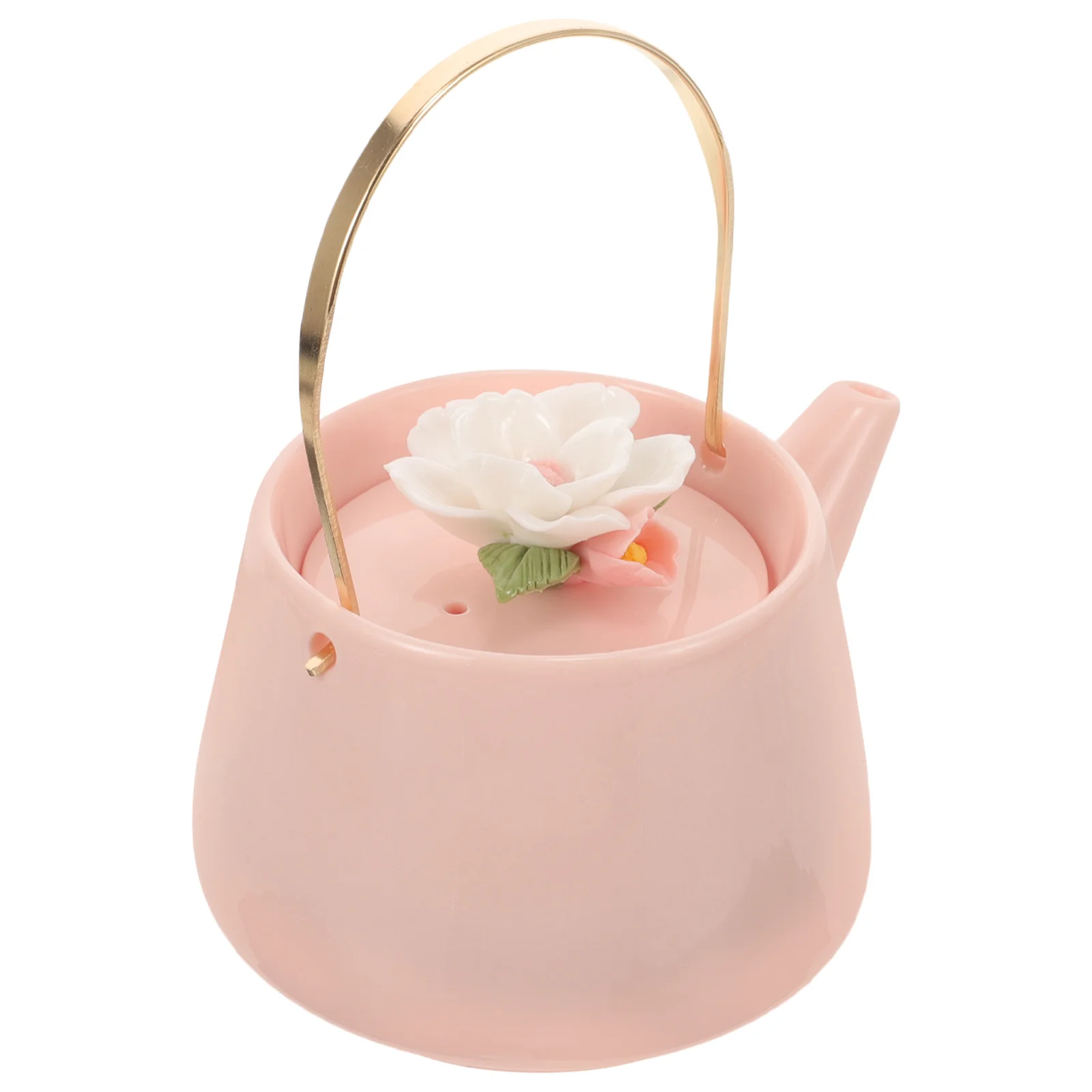 

Ceramic Teapot Stove Top Kettle Retro Chinese Style Heat Retention Fine Craftsmanship for Kitchen Tea Serving Portable Coffee