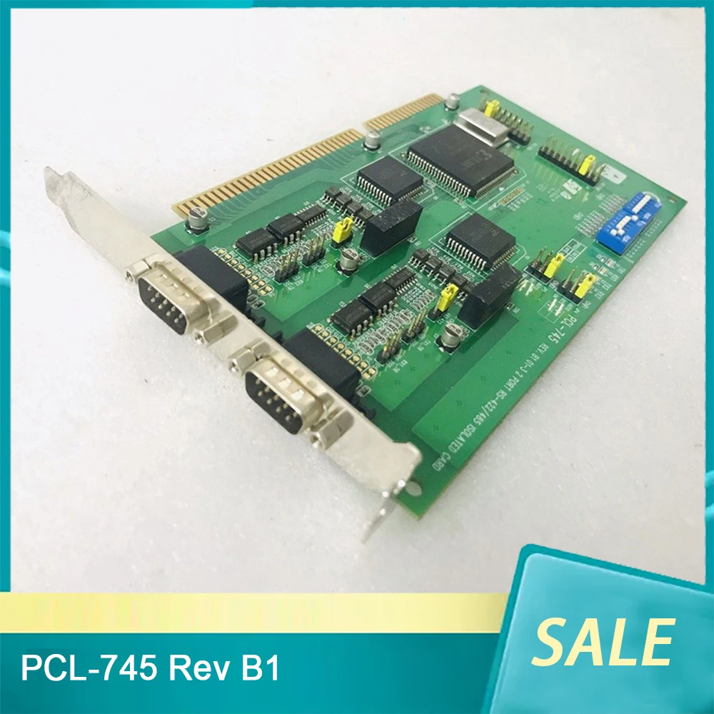 PCL-745 Rev B1 For Advantech Communication Card 2-Port RS-422 / 485 Isa Serial Port Card