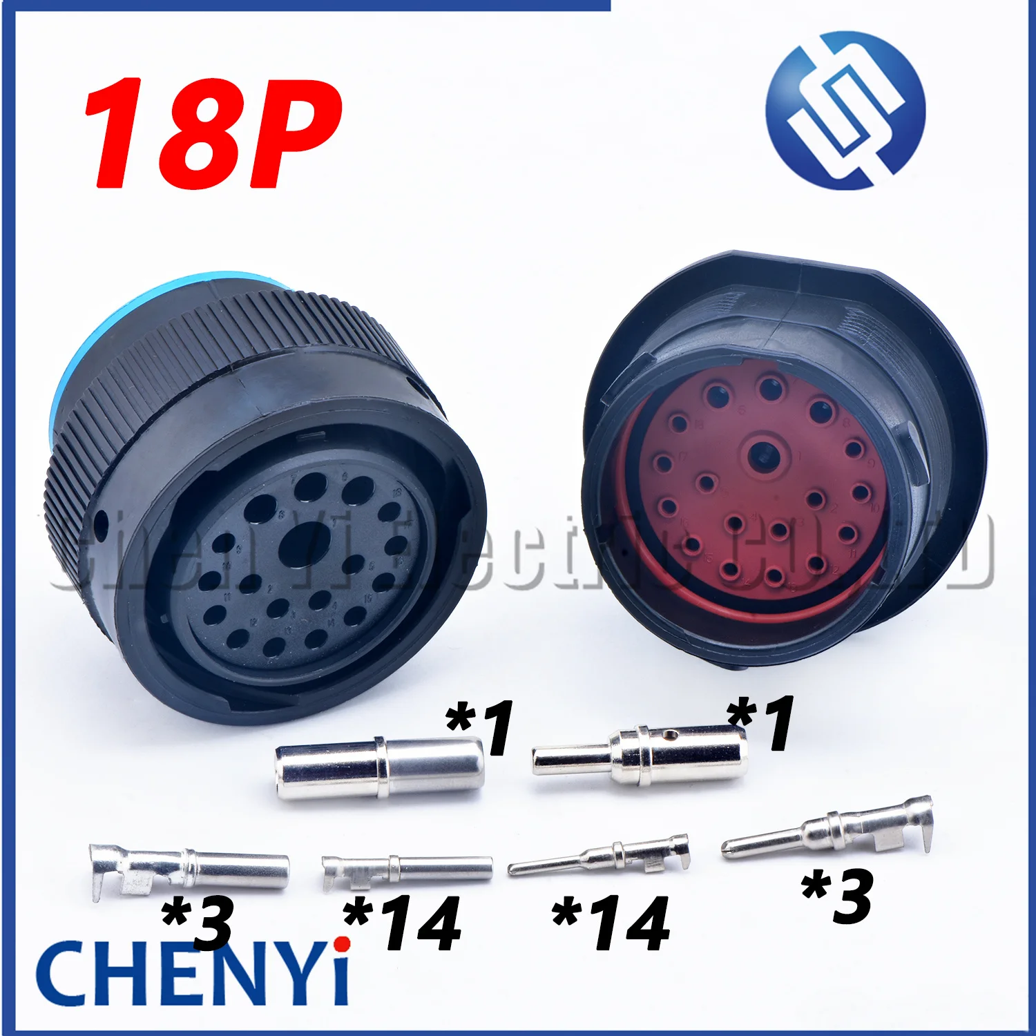 18 Pin auto waterproof plug Cavities Deutsch Original USA connector HDP series HDP26-24-18SE HDP24-24-18PE With Terminals