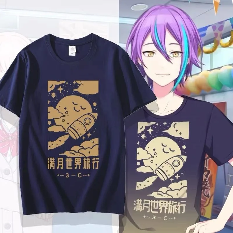 Camiseta con estampado del proyecto Sekai Kamishiro Rui para hombre y mujer, ropa urbana de manga corta de verano Unisex, camisetas de juego