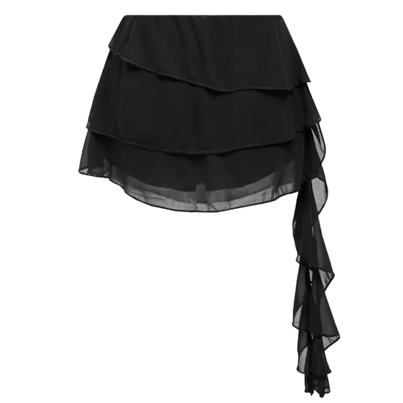 Black fashion miniskirt summer Y2K sexy sweet 2024 hot girls commuter skirt