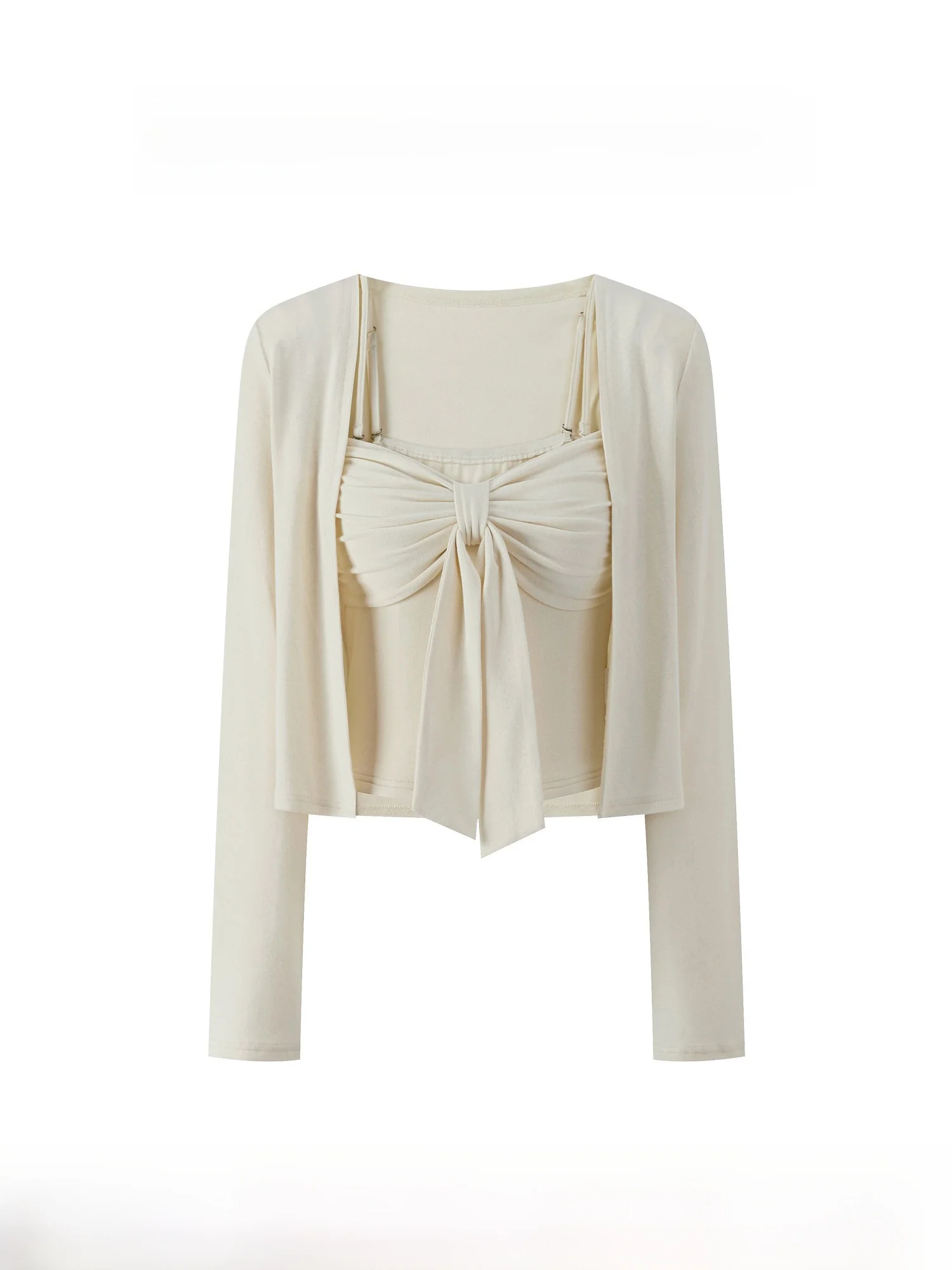 

Вязаный кардиган Bla ey ort с длинными рукавами для женщин, ранняя осень, облегающий крой, универсальный повседневный топ