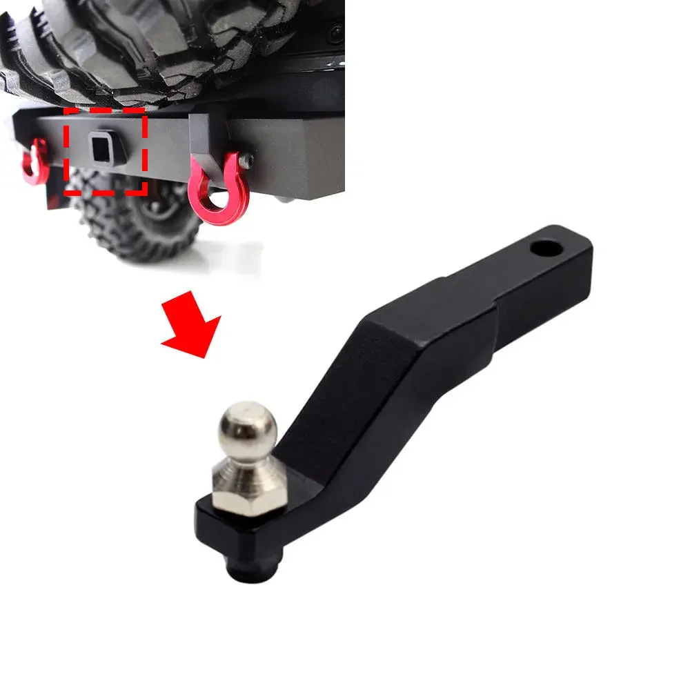 1/10 Scale RC Tow Hitch Trailer Hook for Rock Car Crawler Rear Bumper Compatible for TRX4 SCX10 II 86100 D90 CC01 TF