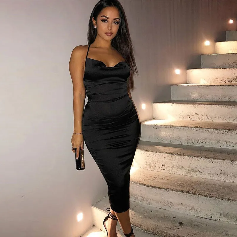 Women 2024 Y2K Summer Slip Sleeveless Backless Maxi Dress Bodycon Elegant Sexy Outfits Ladies Birthday Party Club Long Dress