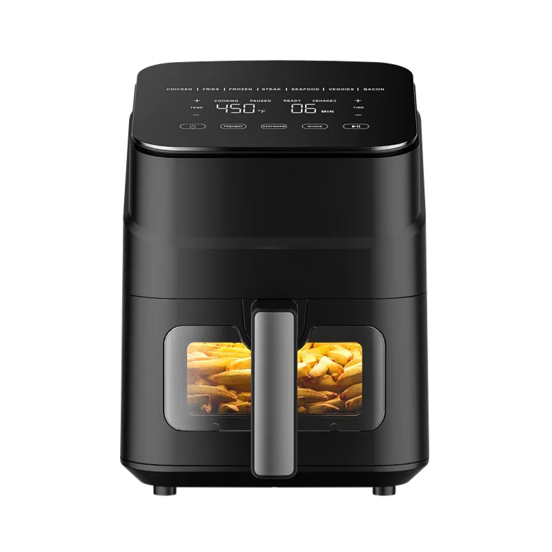 Factory-Sourced 4L Electronic Air Fryer 100V-240V Digital Control Square Shape Plastic Material for Household Use