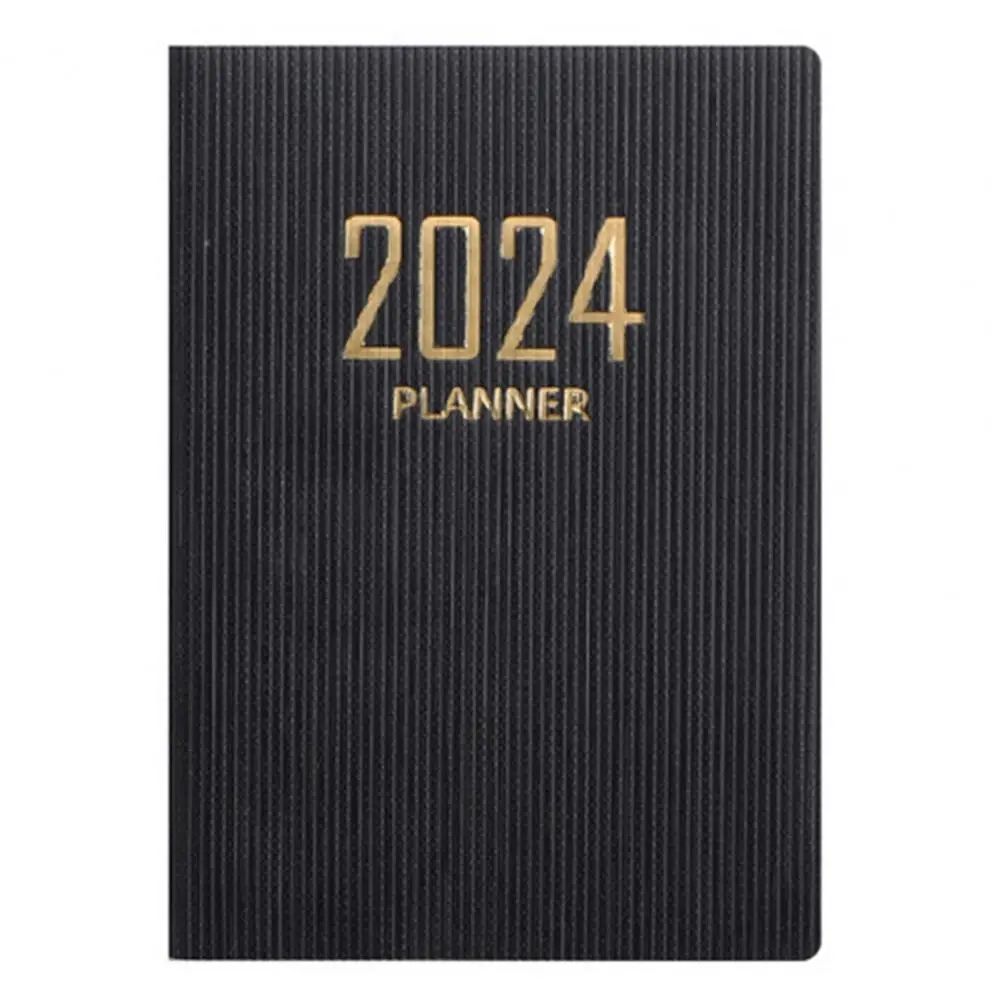 Cuaderno planificador semanal A7, diario, cuaderno de notas de bolsillo, calendario, Bloc de notas, papelería, suministros escolares de oficina, 2024