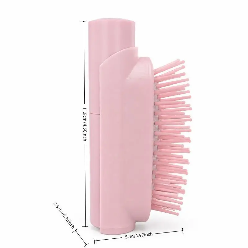 2 In 1 Hair Mist Spray Comb Pocket Detangling Scalp Massage Comb Anti Static Refillable Water Spray Hairbrush Hair Styling Tools