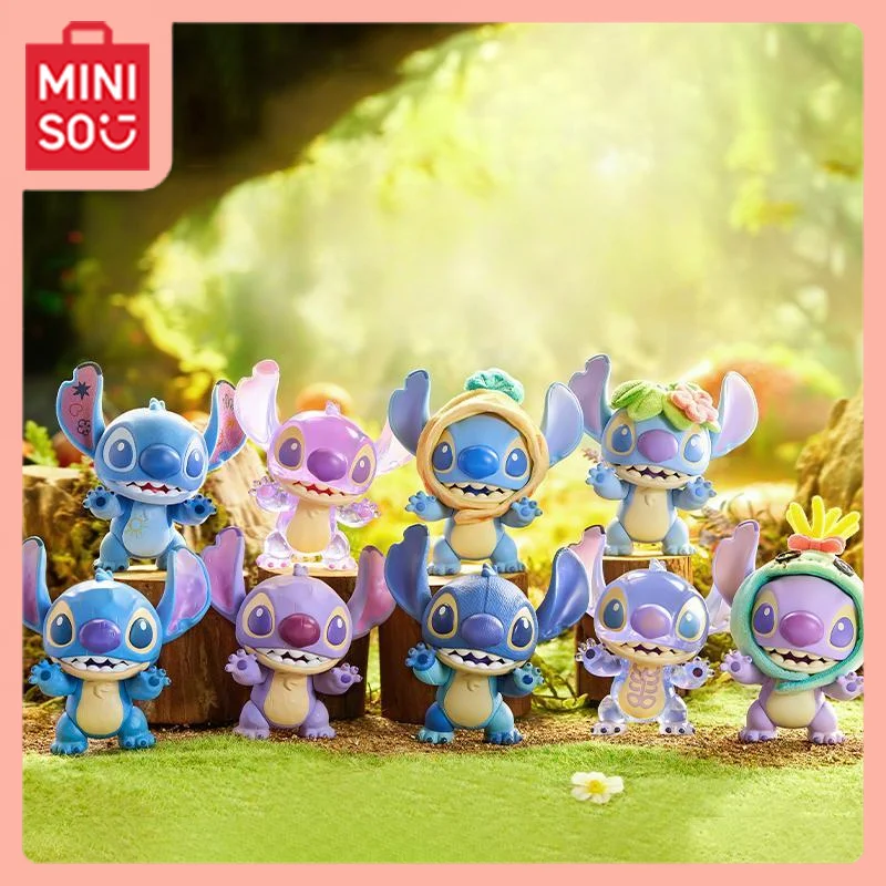 

MINISO Kawaii Stlch аниме милая серия разнообразные тренды и крутая слепая коробка кулон фигурка настольный студенческий подарок подарки для девочек