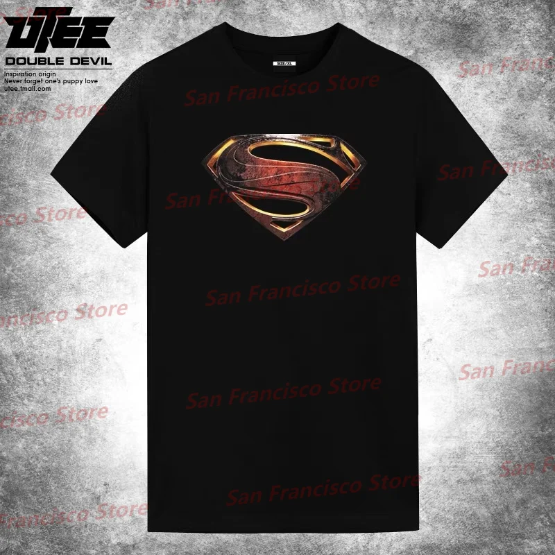 2024 New Summer Men&Women Marvel Superman Returns Iron Man Body Justice League Print Cotton T-Shirt KID/Adult Casual Couple Top