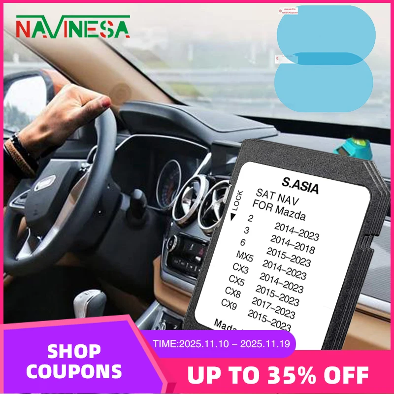 

Update for Mazda 2/3/6/MX5/CX3/CX5/CX8/CX9 Car 2023 Maps South Asia Navigation SD GPS Card Accessories Software Data