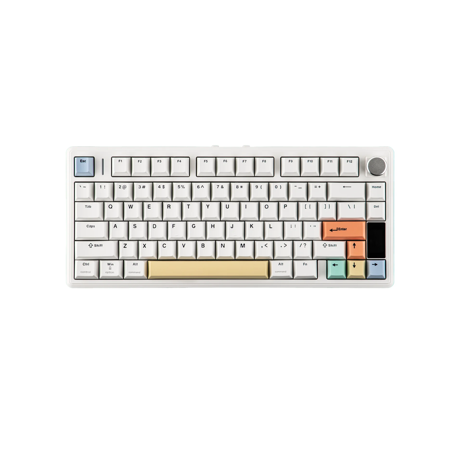 EPOMAKER TH80 V2 PRO 75% ANSI US QWERTY Układ Hot-Swap Gasket Tri-mode Bezprzewodowa Mechaniczna Klawiatura Gamingowa z Podświetleniem RGB — zdjęcie produktu 7