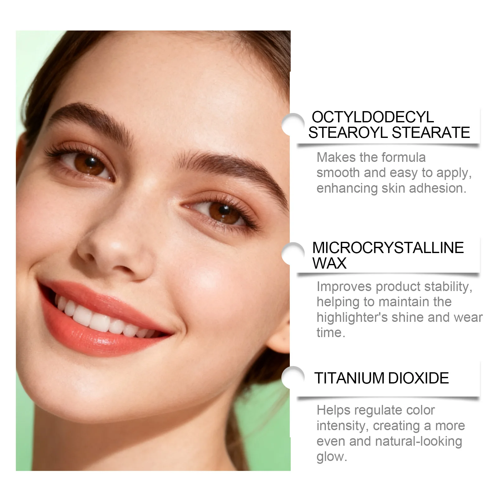 샴페인 골드 하이라이터 스틱 크리미 쉬머 페이스 일루미네이터 컨투어 메이크업 글로우 모든 피부 타입용 휴대용 터치업