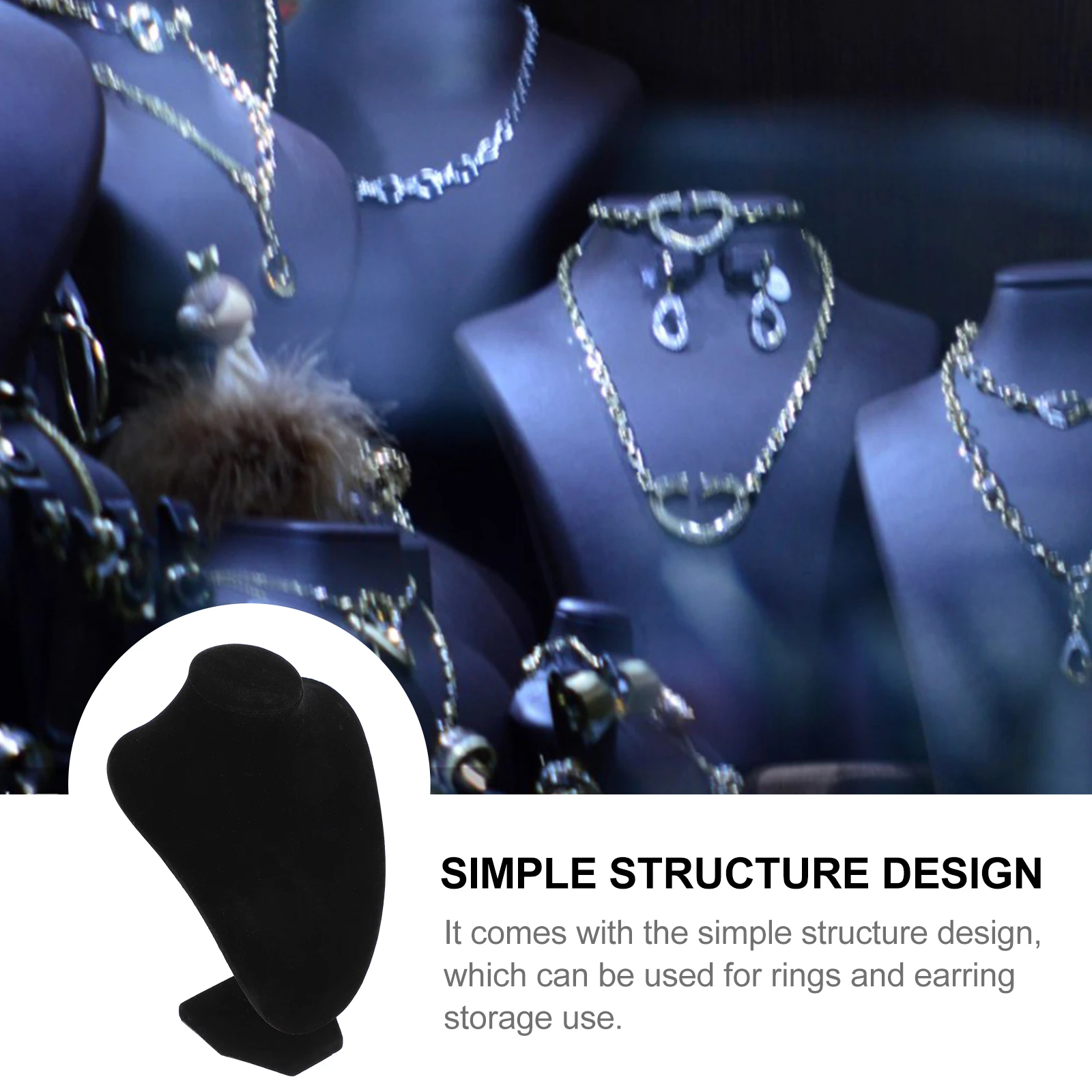 

Necklace Display 20cm V Shape Jewelry Bust Rack ganizer Gift Jewelry Bust Stand Business Showcased