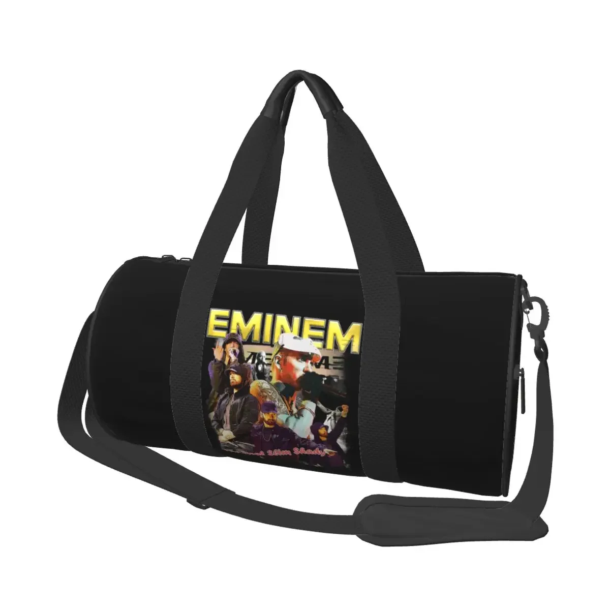 

Eminem Slim Shady Music Rap Large Duffle Gym Bag Multi-Functional Duffle Travel Bags Handbags Fitness bag