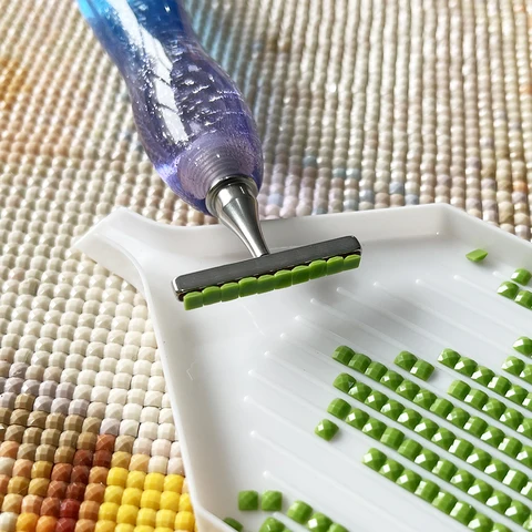 Новая ручка HOMFUN из смолы для алмазной живописи, тонкая многофункциональная ручка из нержавеющей стали с резьбовым наконечником для вышивки ногтей Официальный магазин homfun, алмазная живопись купить - №10