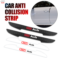 4pcs/set Silicone Car Door  Anti-collision Protector Strip Rear View Mirror Stickers for Audi A3 A4 A4L A5 A8 A8L TT Q1 Q2 Q3 Q4