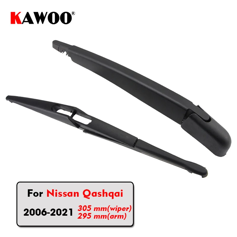 

KAWOO Car Rear Wiper Blade Blades Back Window Wipers Arm For Nissan Qashqai Hatchback (2006-2021) 305mm Auto Windscreen Blade