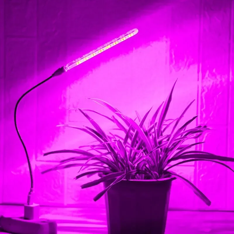 Luz LED USB de 5V para cultivo de plantas, lámpara de espectro completo con manguera Flexible para invernadero interior, Phyto, luz hidropónica para plántulas de flores