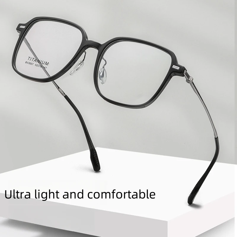 KJDCHD mode lunettes confortables Vintage Ultra léger carré lunettes unisexe lunettes de Prescription cadre pour hommes femmes