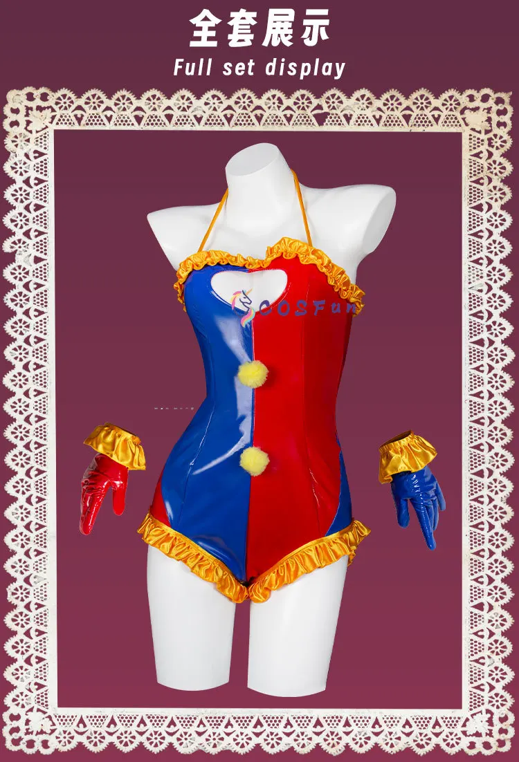 The Amazing Digital Circus Pomni Cosplay Costume Sexy Lovely Uniform Halloween Party Role Play Outfit Women COSFun view 3