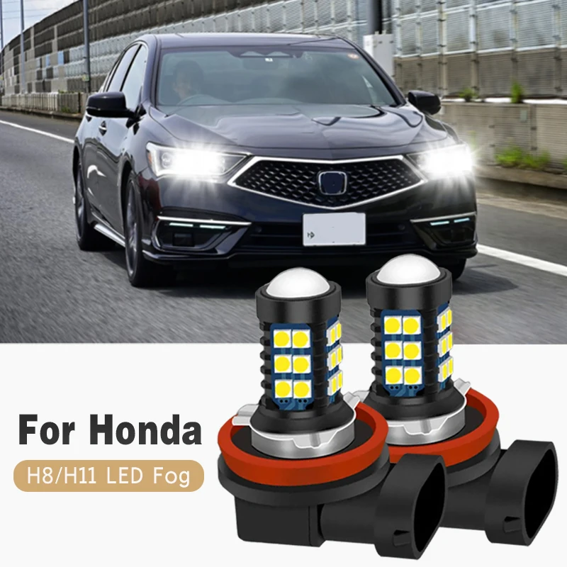 

2Pcs LED Lamp Car Front Fog Light 12V For Honda Legend 2004-2014 2005 2006 2007 2008 2009 2010 2011 2012 2013 car Accessories