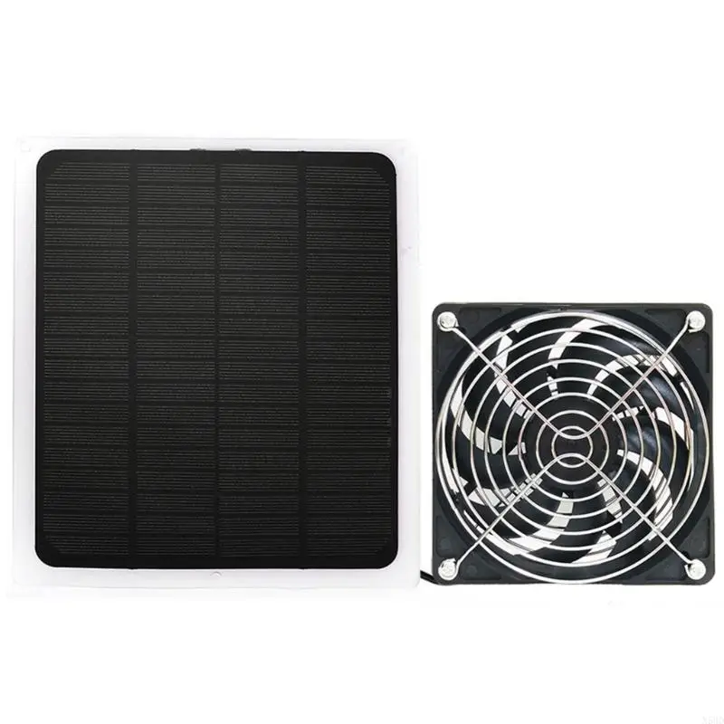 Mini Painel Solar Painel Ventilador Ventilador portátil 10W Espaço solar estufa N58D