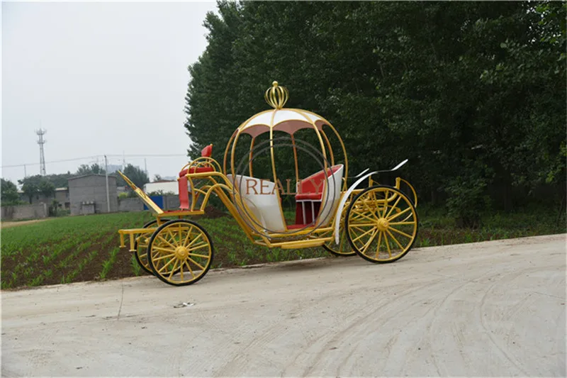 OEM Royal Cinderella Christmas Pumpkin Horse Wedding Carriage Rickshaw Europe Style