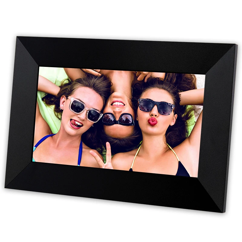 7 Inch IPS HD Touch Screen WiFi Digital Photo Frame - 16GB Cloud Storage, App Control & Remote Sharing for Wall Display