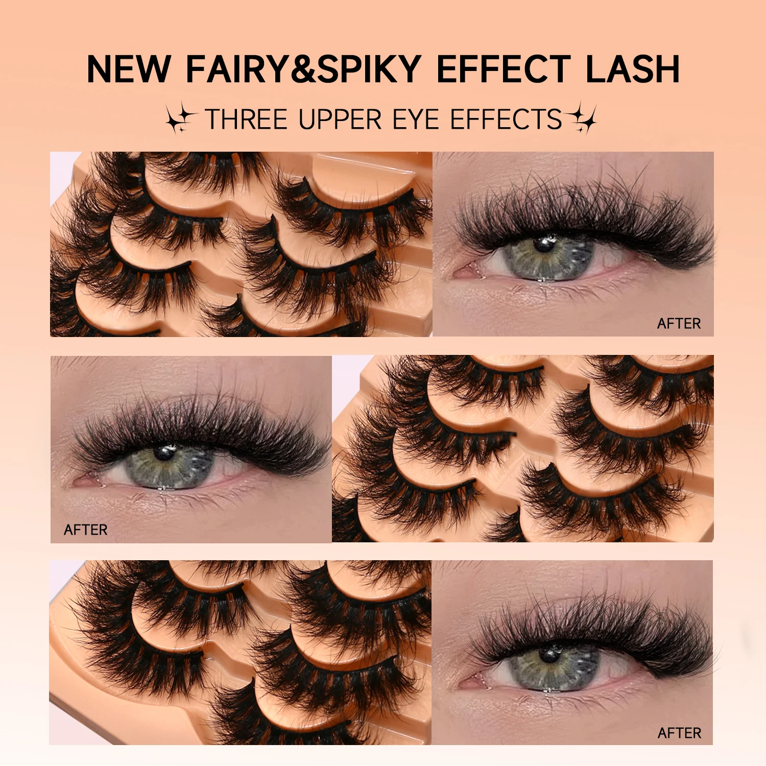 ขนตาปลอม LASVIREY แบบฟูหนา 8D  - Eyelash Extension Full Set บทวิจารณ์และราคา