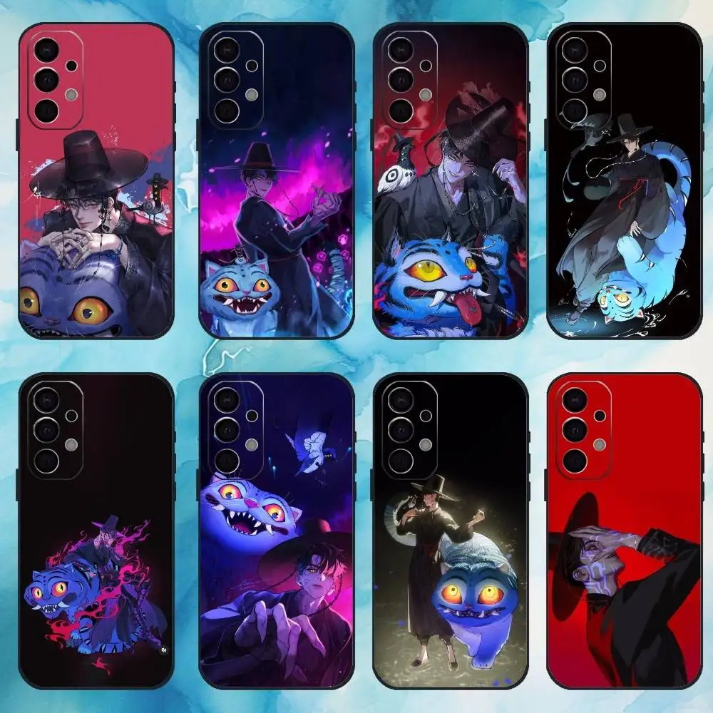 

KPop Demon Hunters Jinu Phone Case For Samsung Galaxy A73,A72,A71,A70,A53,A52,A51,Soft Silicone Black Cover
