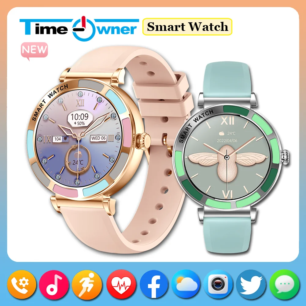 

Time Owner 2025 New Smart Watch Women 360*360 TFT HD Screen Waterproof Smartwatch Make/Receive Phone Calls Smart bracelet