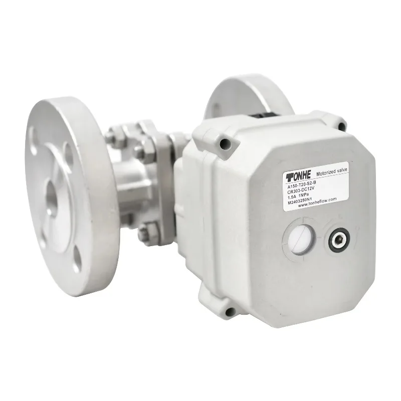 AC110-230V Normalmente chiuso CR202 SS304 Flangia DN20 Valvola a sfera elettrica Controllo del flusso